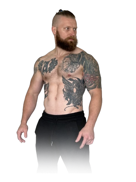Cutout image of coach standing looking to his side